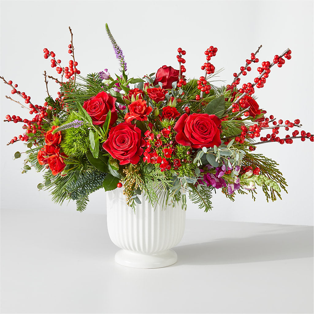 Big Red Bow Bouquet – Oceanside Florist, Oceanside NY