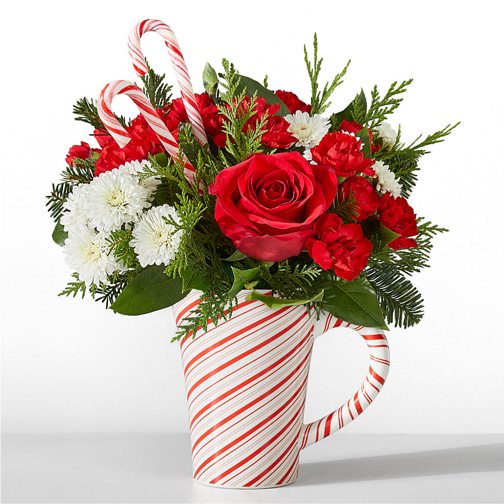 Peppermint Swirl Mug – Oceanside Florist, Oceanside NY