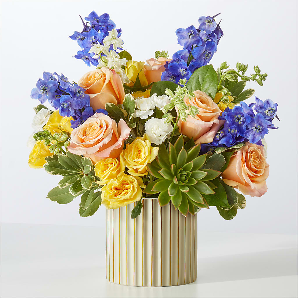Cobalt Reverie Bouquet – Oceanside Florist, Oceanside NY