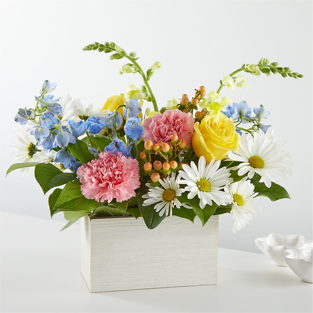 Sun Salutation Box Bouquet – Oceanside Florist, Oceanside NY