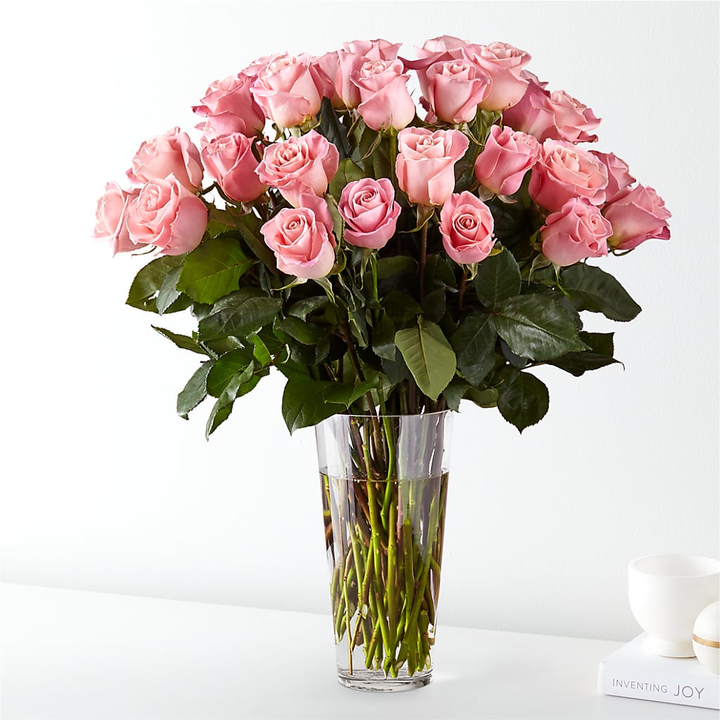 Long Stem Pink Rose Bouquet – Oceanside Florist, Oceanside NY