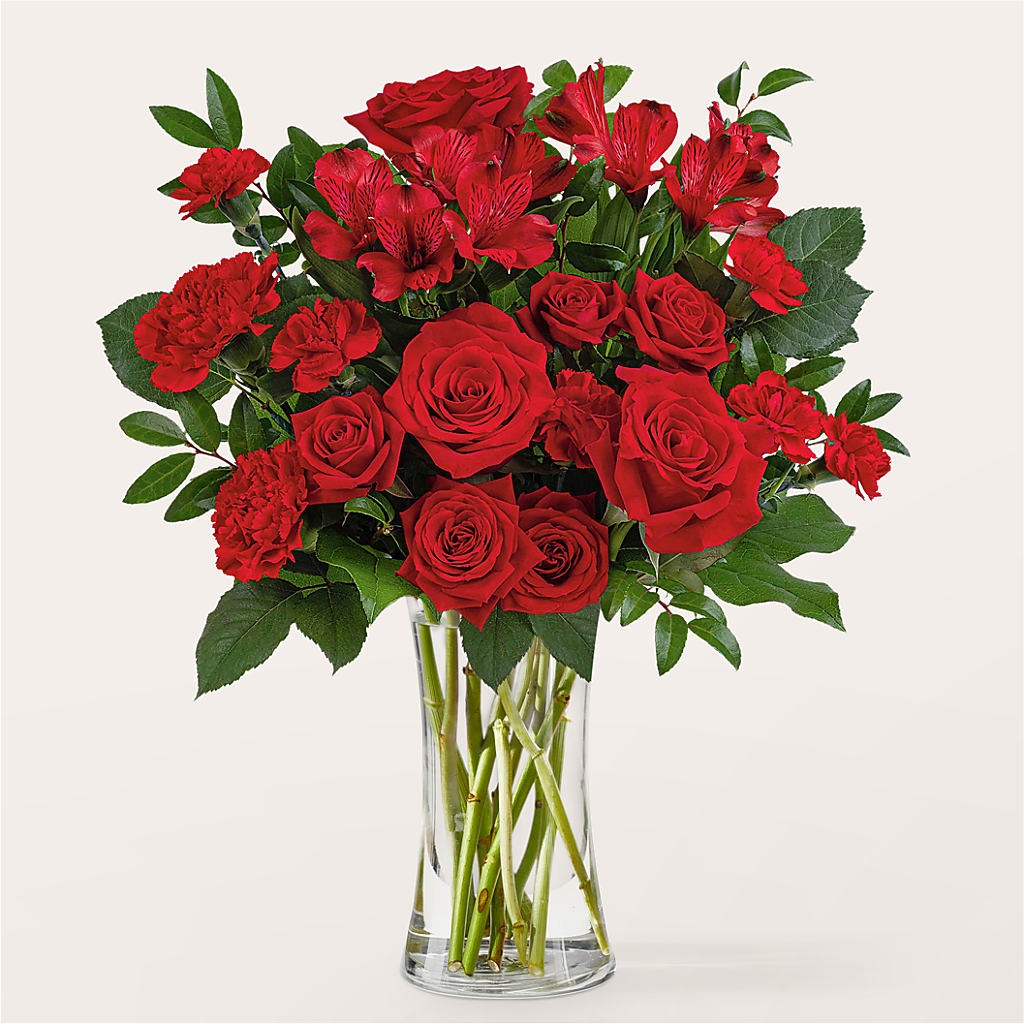 Brilliant Ruby Bouquet – Oceanside Florist, Oceanside NY