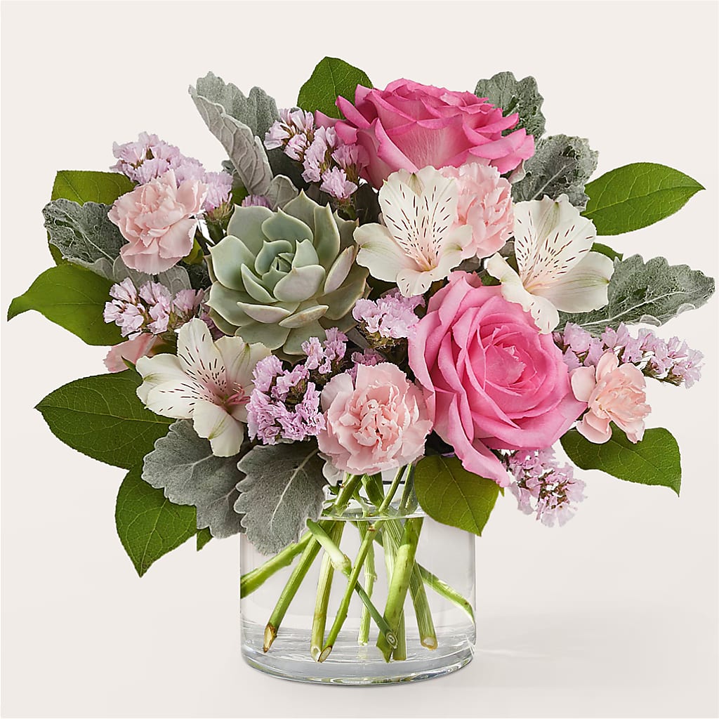 Dusty Rose Bouquet – Oceanside Florist, Oceanside NY