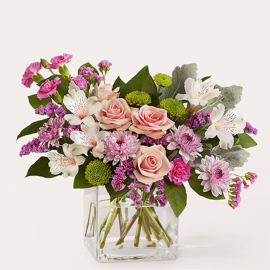 Pink Suede Bouquet – Oceanside Florist, Oceanside NY
