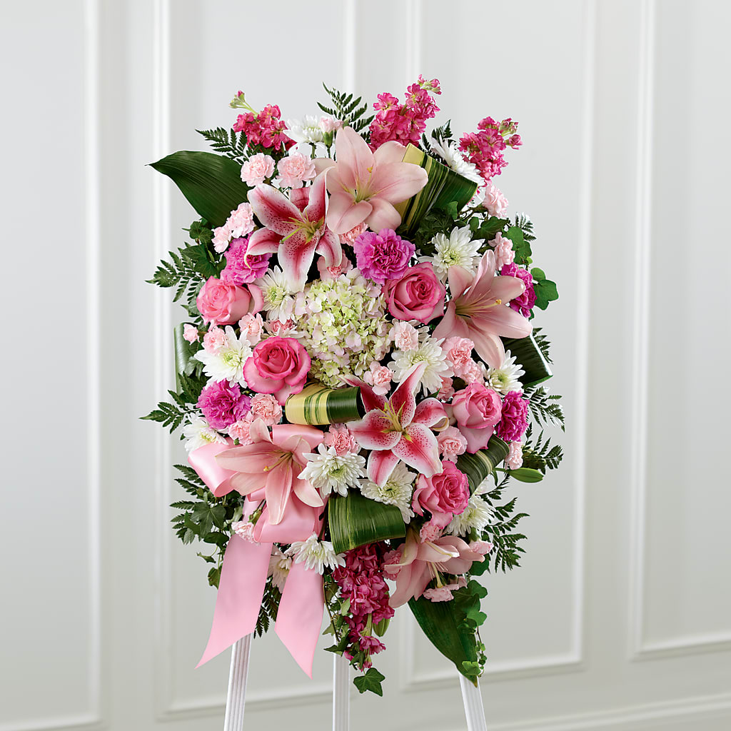 Comforting Standing Spray – Oceanside Florist, Oceanside NY