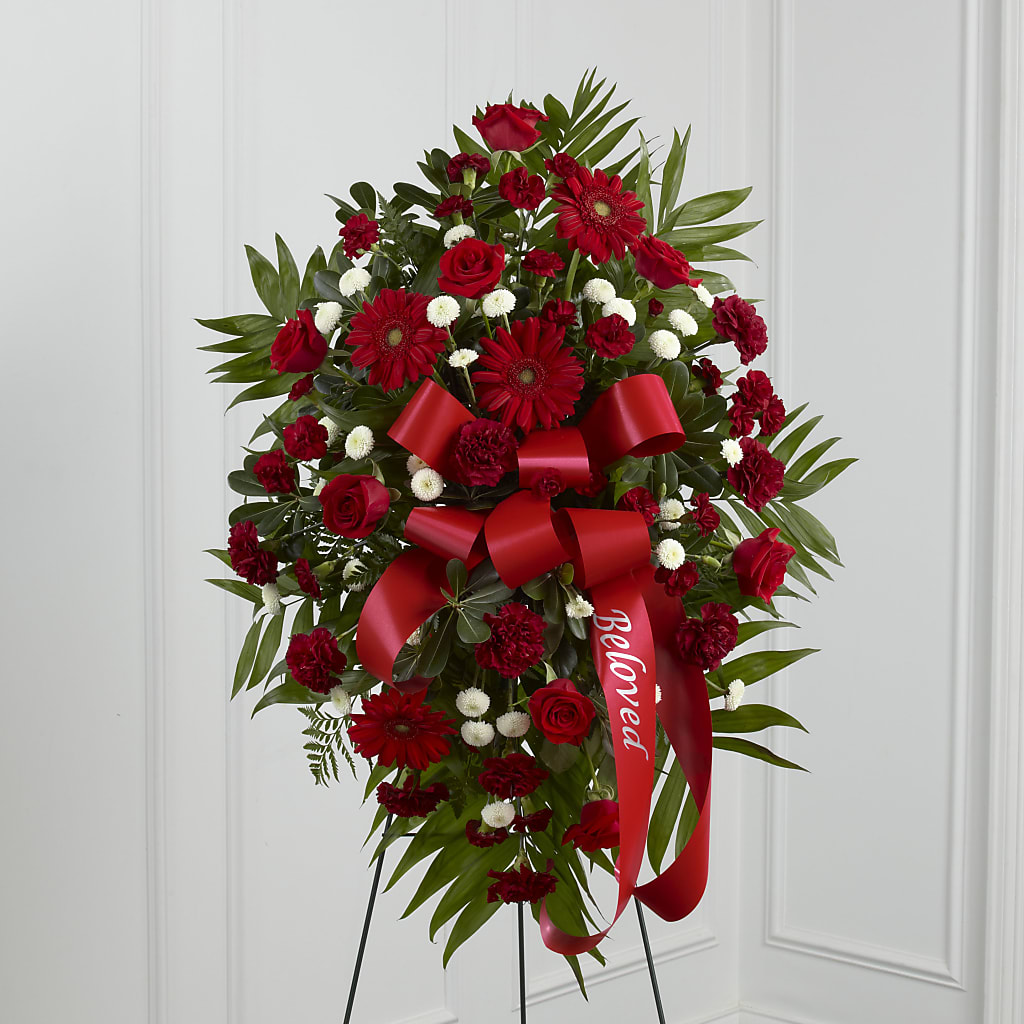 Treasured Memories Standing Spray – Oceanside Florist, Oceanside NY