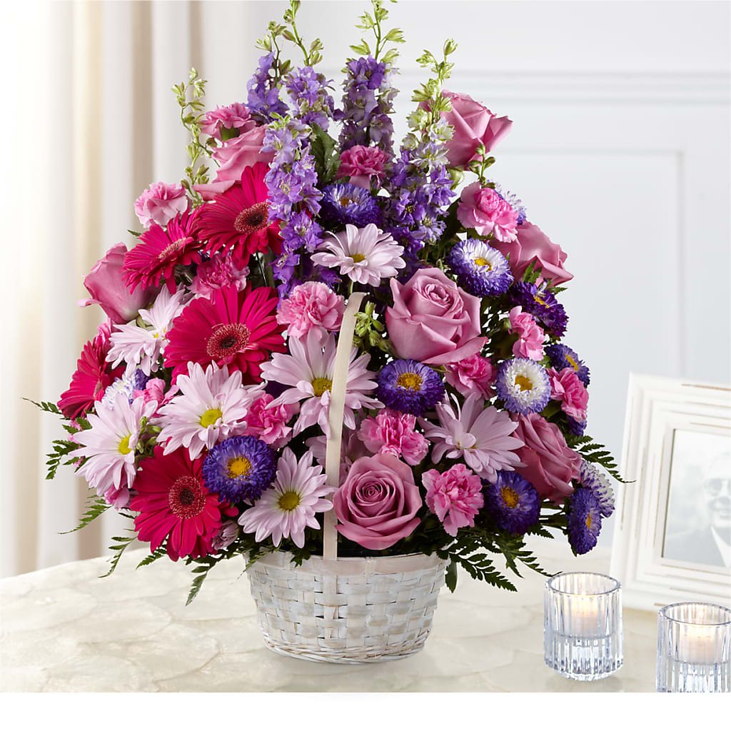 Pastel Peace Basket – Oceanside Florist, Oceanside NY