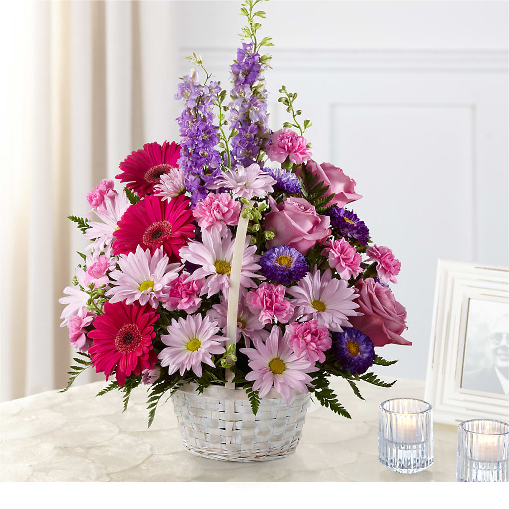 Pastel Peace Basket – Oceanside Florist, Oceanside NY
