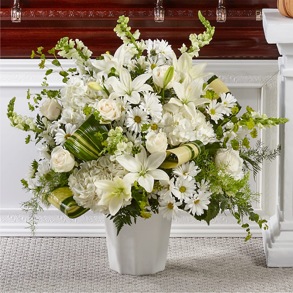 Thoughts of Tranquility Floor Basket – Oceanside Florist, Oceanside NY