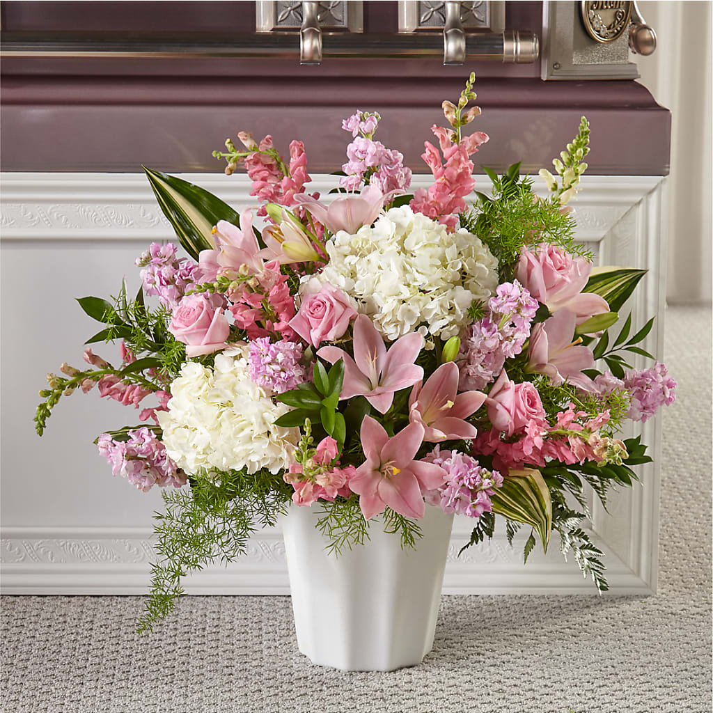 Simply Serene Floor Basket – Oceanside Florist, Oceanside NY