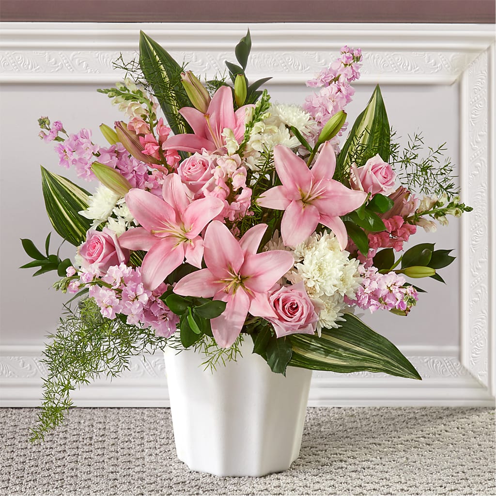 Simply Serene Floor Basket – Oceanside Florist, Oceanside NY