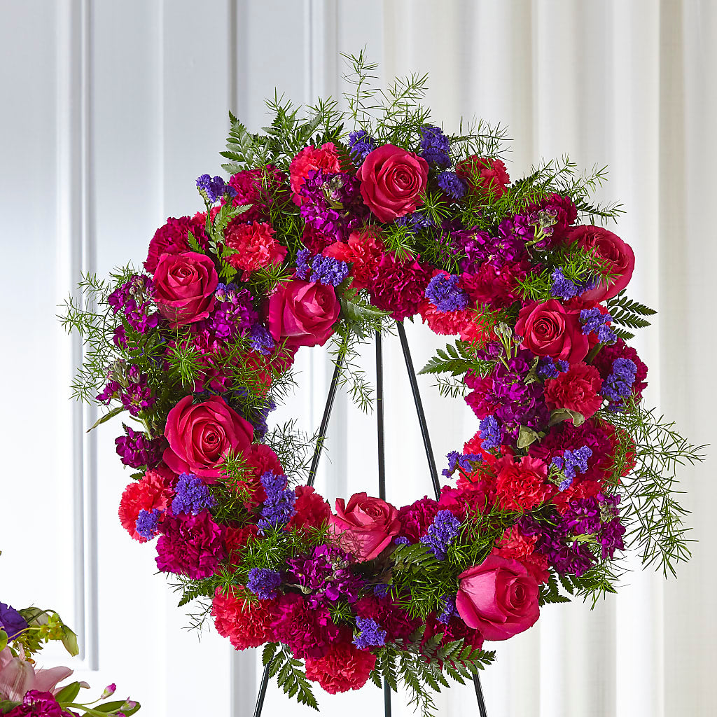 Calming Colors Wreath – Oceanside Florist, Oceanside NY