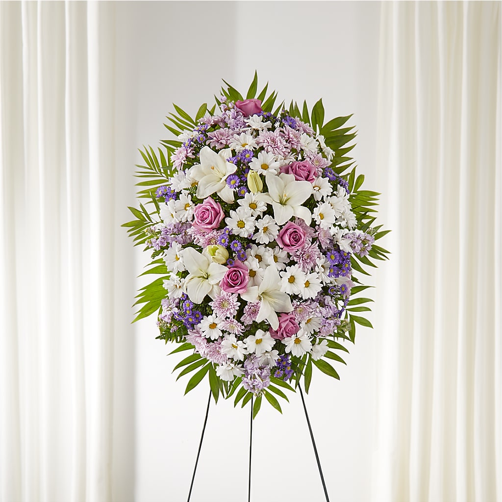 Surrounded by Love Standing Spray – Oceanside Florist, Oceanside NY