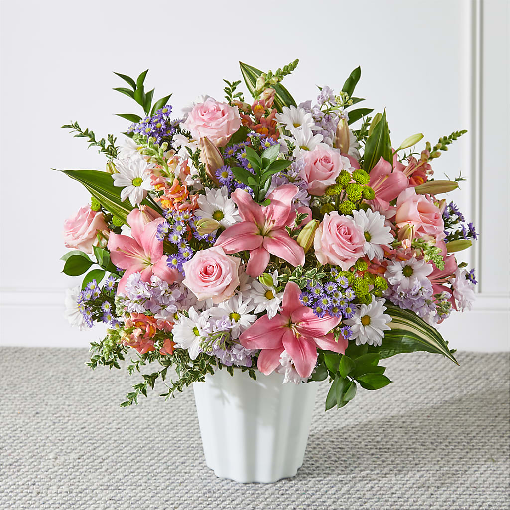 Abundant Compassion Floor Basket – Oceanside Florist, Oceanside NY