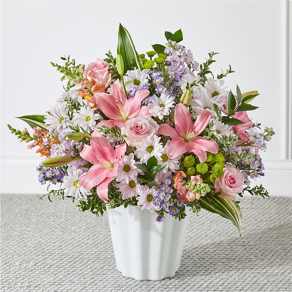 Abundant Compassion Floor Basket – Oceanside Florist, Oceanside NY