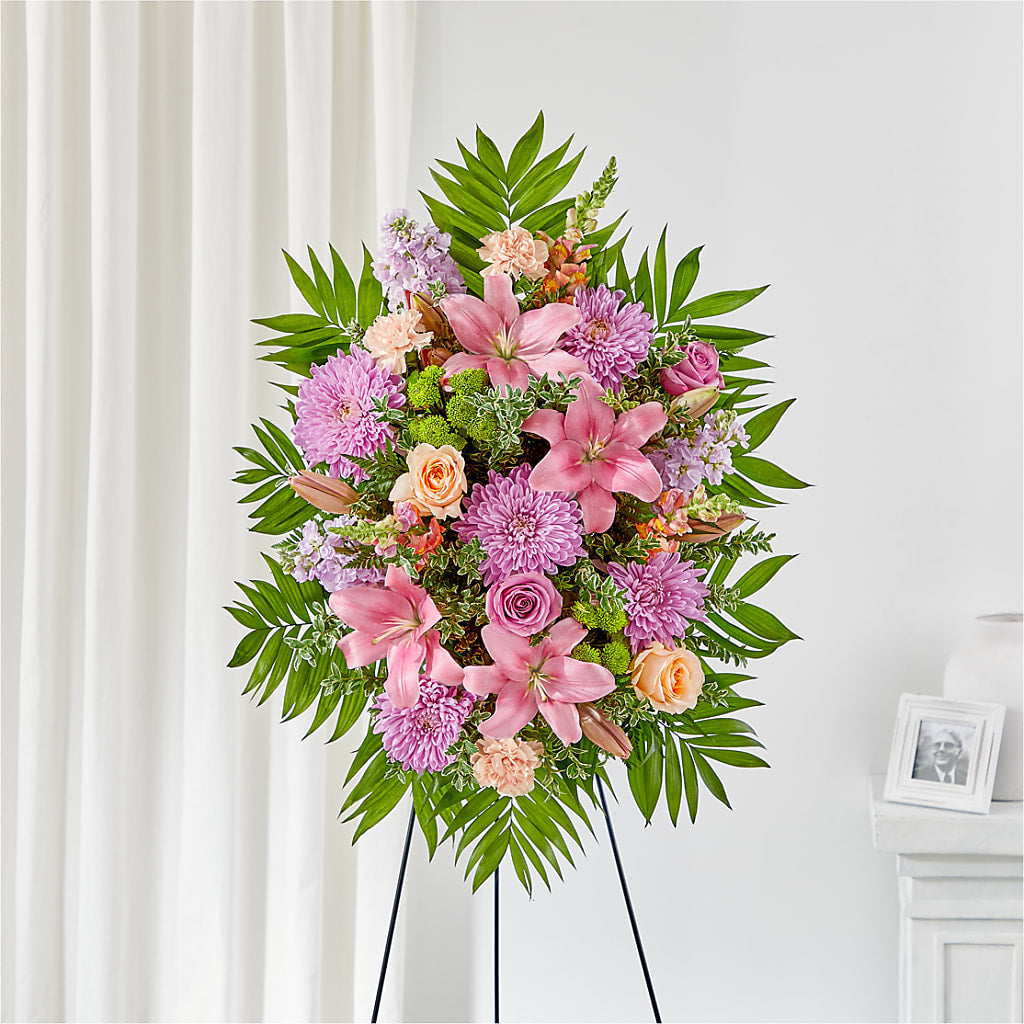 Love & Light Standing Spray – Oceanside Florist, Oceanside NY