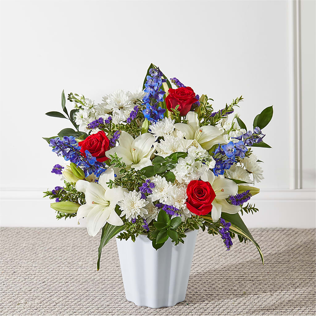 Consoled Floor Basket – Oceanside Florist, Oceanside NY