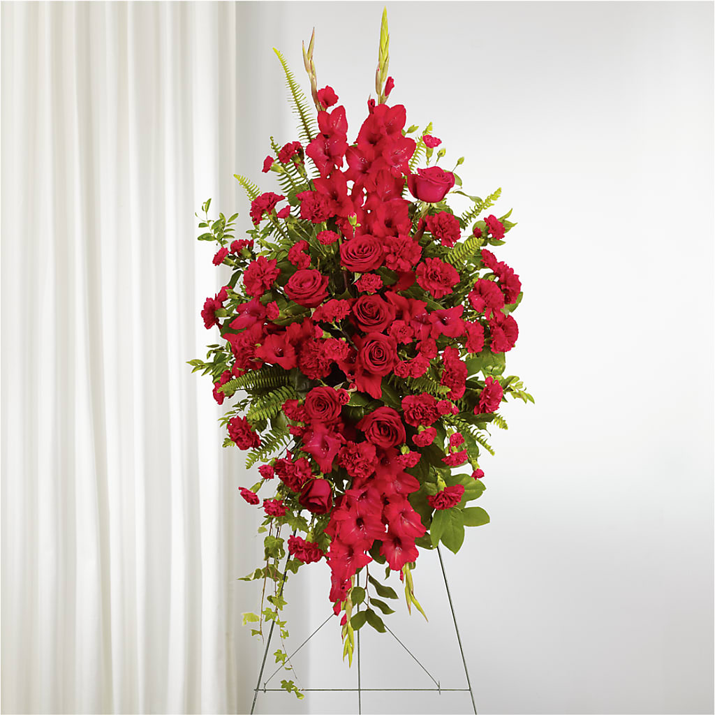 From the Heart Standing Spray – Oceanside Florist, Oceanside NY