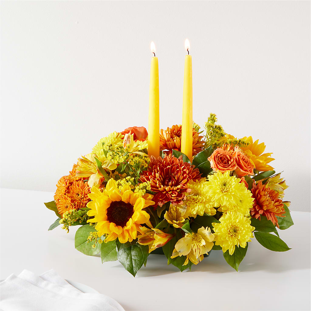 Autumn Harmony Centerpiece – Oceanside Florist, Oceanside NY