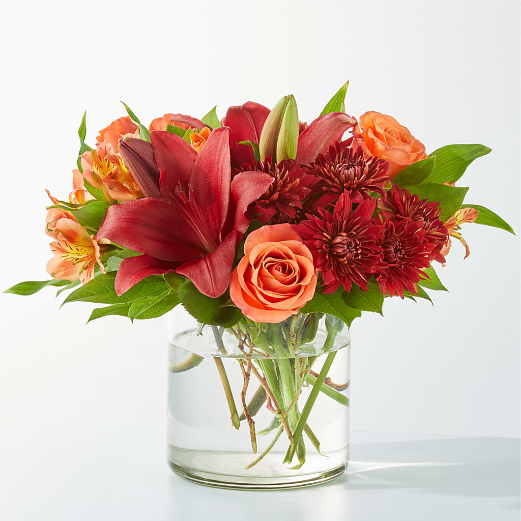 Crimson Leaves Bouquet – Oceanside Florist, Oceanside NY