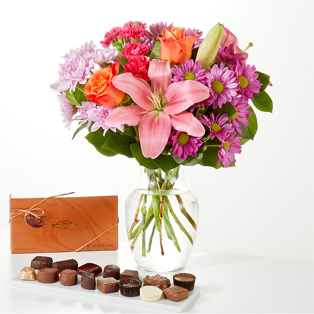 One and Only Bouquet and Chocolate Bundle – Oceanside Florist, Oceanside NY