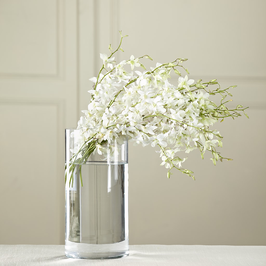 White Dendrobium Bouquet – Oceanside Florist, Oceanside NY