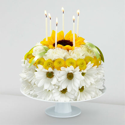 Birthday Smiles Floral Cake –  Oceanside Florist, Oceanside NY