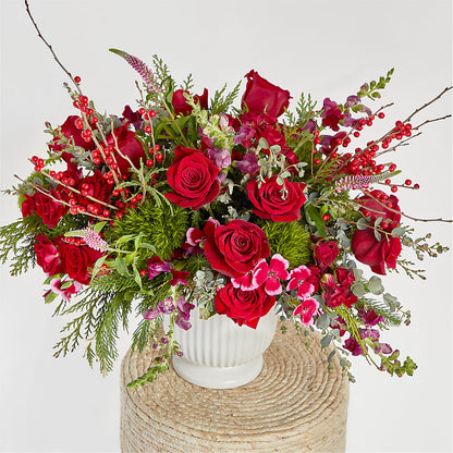 Big Red Bow Bouquet –  Oceanside Florist, Oceanside NY