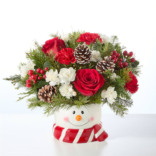 Jolly Snowman Bouquet –  Oceanside Florist, Oceanside NY