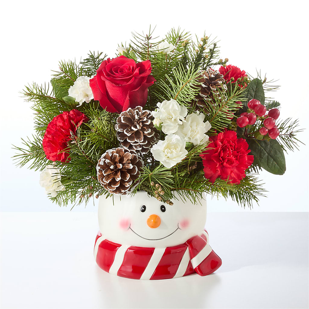 Jolly Snowman Bouquet –  Oceanside Florist, Oceanside NY