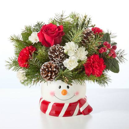 Jolly Snowman Bouquet –  Oceanside Florist, Oceanside NY