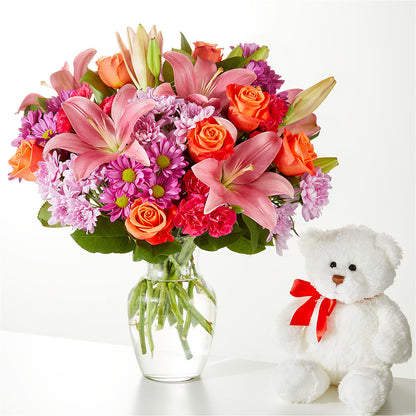 One and Only Bouquet and Bear Bundle –  Oceanside Florist, Oceanside NY