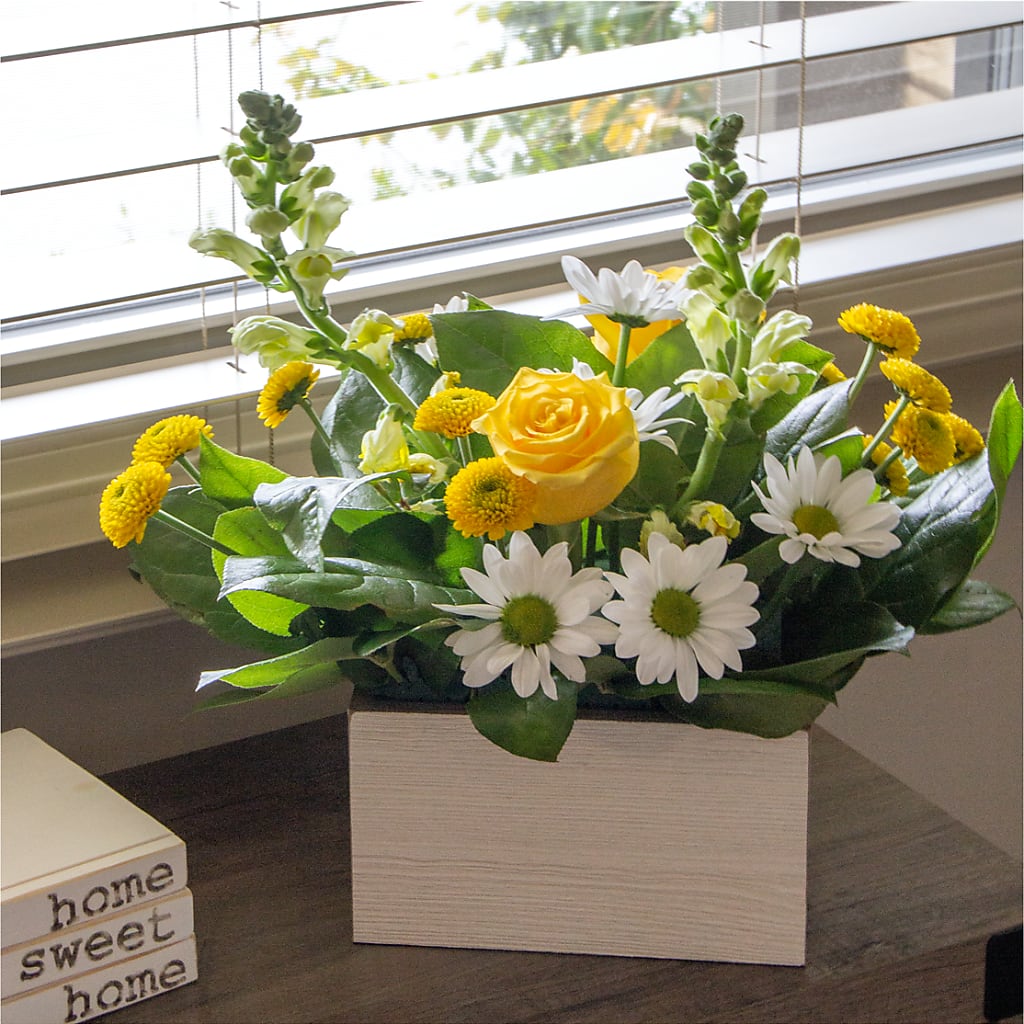 Sun Salutation Box Bouquet –  Oceanside Florist, Oceanside NY
