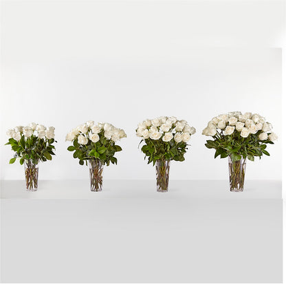 Long Stem White Rose Bouquet –  Oceanside Florist, Oceanside NY