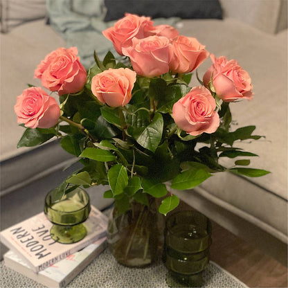 Long Stem Pink Rose Bouquet –  Oceanside Florist, Oceanside NY