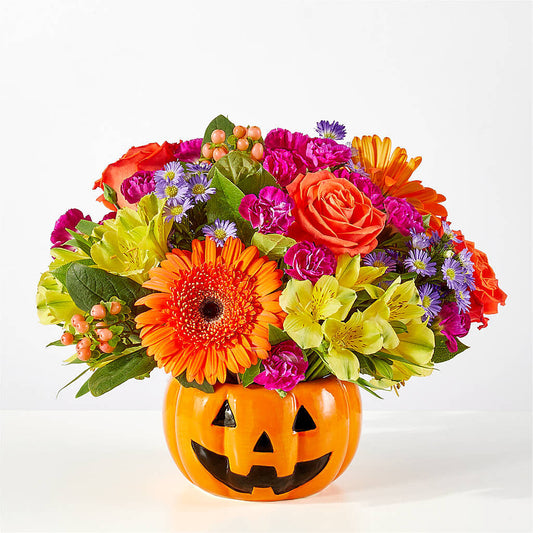 Tricks & Treats Pumpkin –  Oceanside Florist, Oceanside NY
