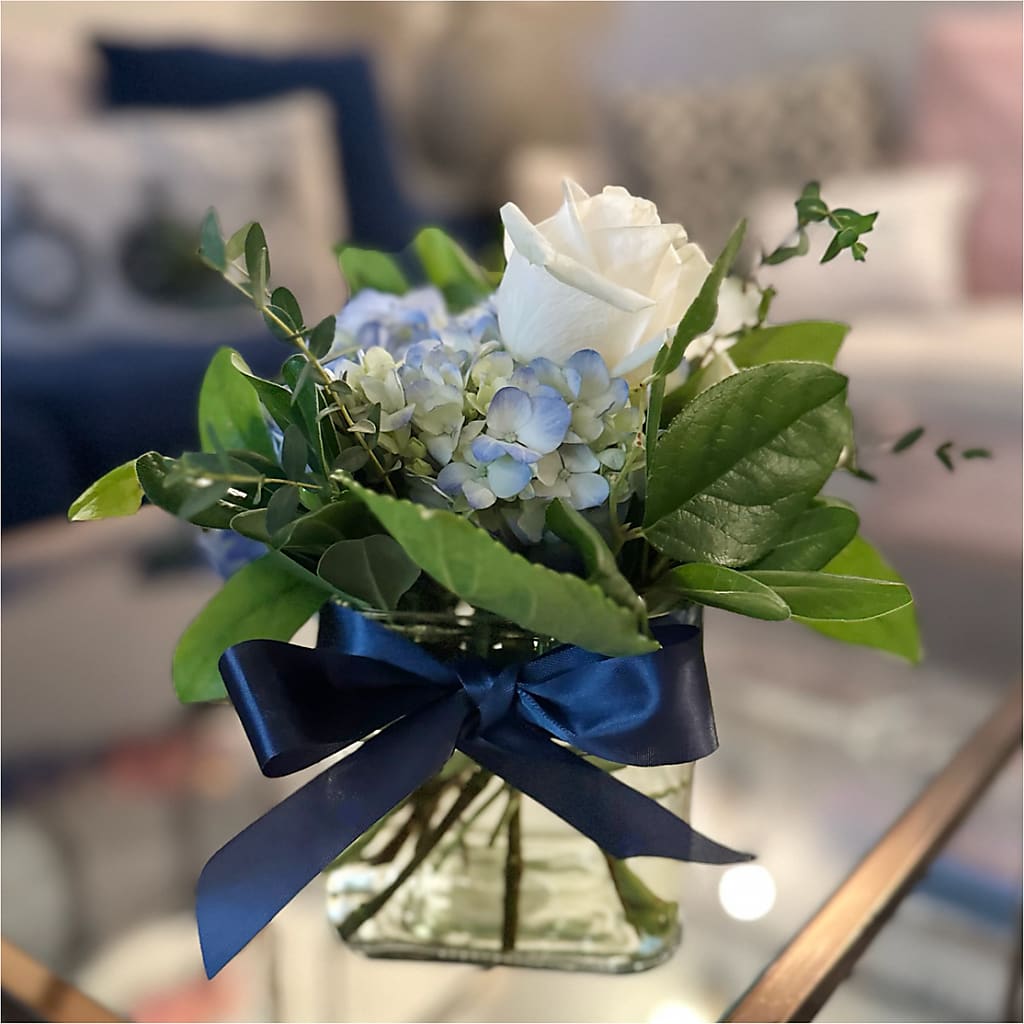 Sky Blue Delight Bouquet –  Oceanside Florist, Oceanside NY