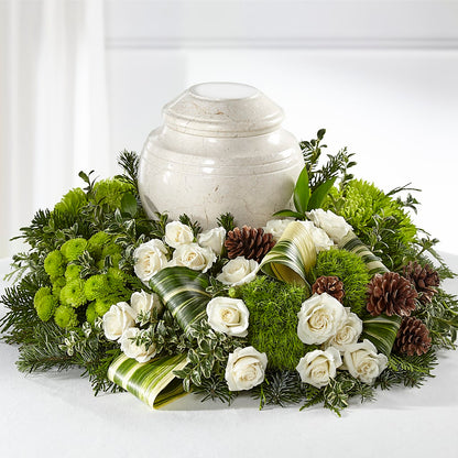 Precious Evergreen Cremation Adornment –  Oceanside Florist, Oceanside NY