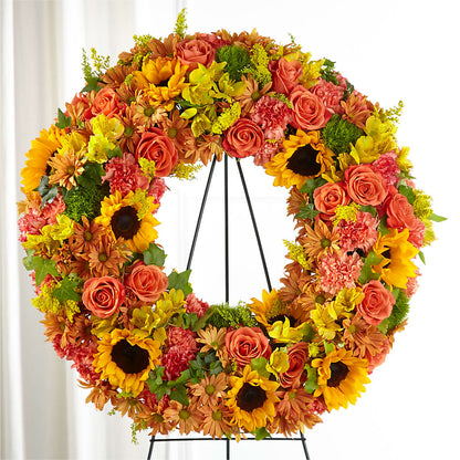 Autumnal Memories Wreath (Standard) –  Oceanside Florist, Oceanside NY