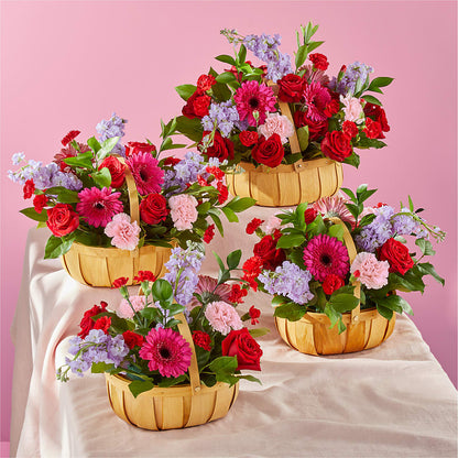 Pink Picnic Basket –  Oceanside Florist, Oceanside NY
