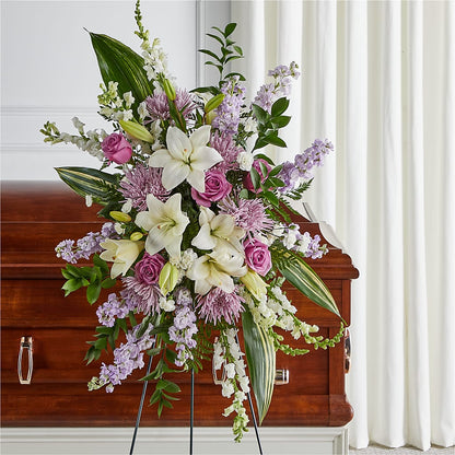Grateful Hearts Standing Spray –  Oceanside Florist, Oceanside NY