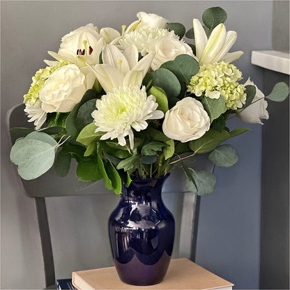 Snowy Dreams Bouquet –  Oceanside Florist, Oceanside NY