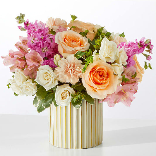 Paradise Bouquet with Ivory Vase –  Oceanside Florist, Oceanside NY