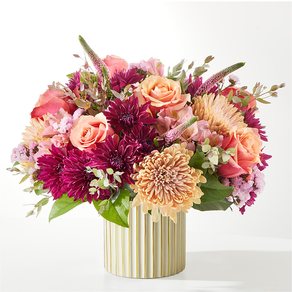 Berry Cobbler Bouquet with Ivory Vase –  Oceanside Florist, Oceanside NY