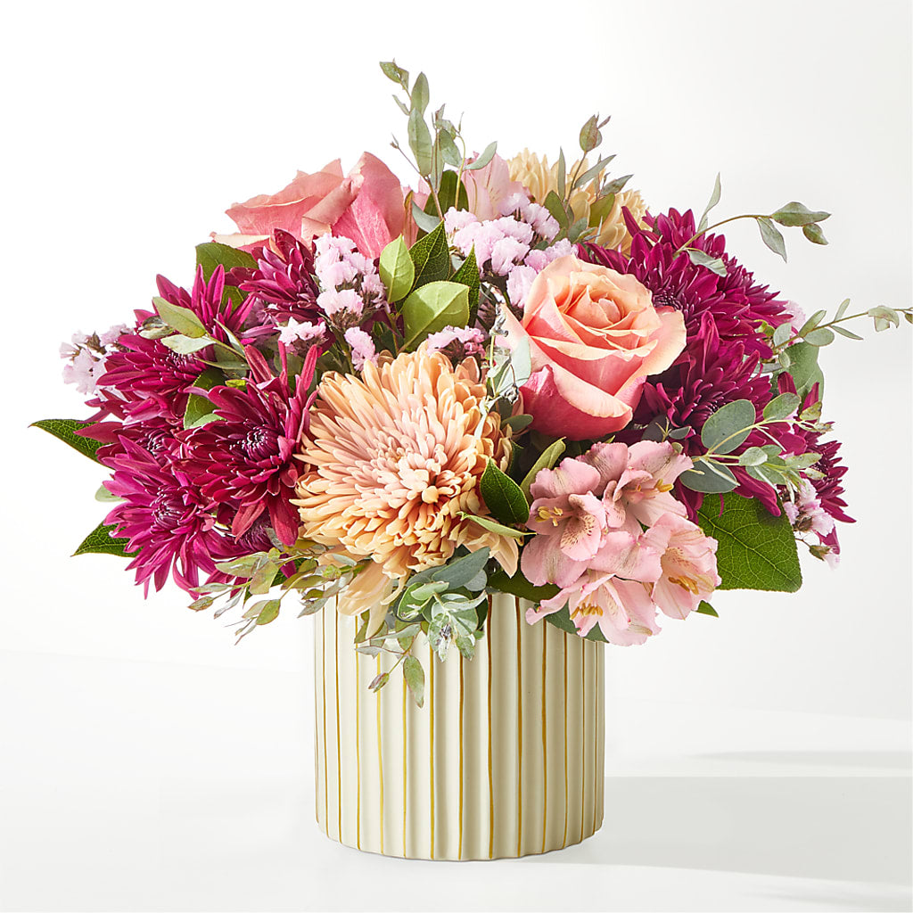 Berry Cobbler Bouquet with Ivory Vase –  Oceanside Florist, Oceanside NY
