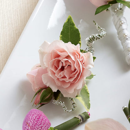 Pink Spray Rose Boutonniere –  Oceanside Florist, Oceanside NY