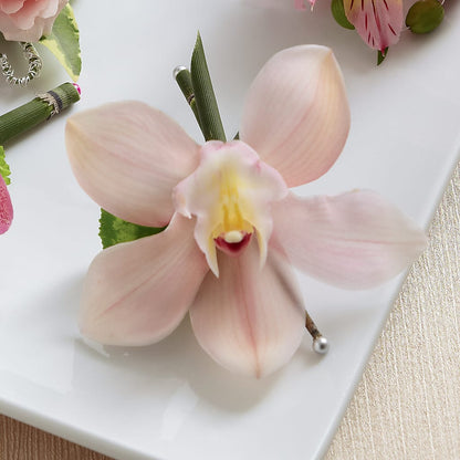 Pink Cymbidium Boutonniere –  Oceanside Florist, Oceanside NY