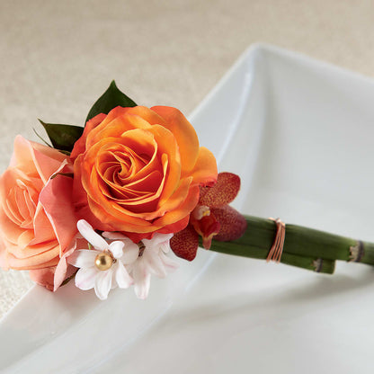 Sunset Dream Boutonniere –  Oceanside Florist, Oceanside NY