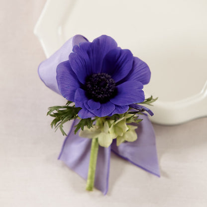 Purple Passion Boutonniere –  Oceanside Florist, Oceanside NY